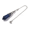 Natural Lapis Lazuli Pointed Dowsing Pendulum Big Pendants G-H285-06P-A29-4