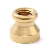 Golden Plated Round Shaped Wax Seal Brass Stamp Head STAM-K002-01G-11-2