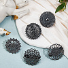 1Set Flat Round Alloy Shawls and Capes Buckles FIND-GF0008-08B-3