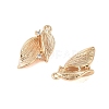 Brass Pendants with Clear Glass Rhinestone KK-N254-65G-2