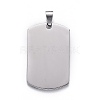 201 Stainless Steel Stamping Blank Tag Pendants STAS-O044-02-P122-1