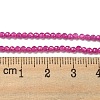 Lab Grown Red Corundum Beads Strands G-L591-A01-01-1-4
