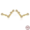 Cubic Zirconia Constellation Stud Earrings EJEW-P231-90G-01-1