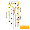 2Pcs 2 Colors Cloth Sunflower Hippie Headband Floral Crown OHAR-CP0001-15-2