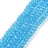 Electroplate Glass Beads Strands EGLA-A034-T4mm-L03-1