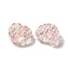 Transparent Acrylic Waffle Beads OACR-E016-01B-3