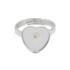 Non-Tarnish 304 Stainless Steel Adjustable Ring Components STAS-Z064-05P-01-2