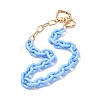 Acrylic Cable Chain Necklace for Teen Girl Women NJEW-JN03686-2