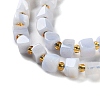 Natural Blue Lace Agate Beads Strands G-NH0036-01-4