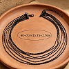 Alloy & Brass Chain Multi-Strand Necklaces for Women WGE8576-01-3