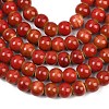 Handmade Fancy Antique Glazed Porcelain Ceramic Round Beads Strands PORC-L019-8mm-08-2