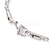 304 Stainless Steel Popcorn Chain Necklaces NJEW-H305-05P-2