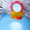 DIY Flower Shape Desk Mirror Frame Silicone Molds DIY-E043-01-2