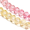 Transparent Painted Glass Beads Strands DGLA-A034-T8mm-A07-4