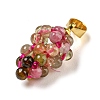 Natural Tourmaline Round Cluster Pendants LS-G-D094-04G-2