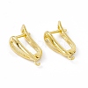 Brass Hoop Earring Findings with Latch Back Closure KK-A172-21G-1