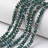 Electroplate Opaque Glass Beads Strands LS-EGLA-A034-P6mm-S03-1