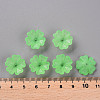 Transparent Frosted Acrylic Bead Caps MACR-S371-04A-733-4