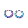 202 Stainless Steel Huggie Hoop Earrings EJEW-F111A-12mm-RC-4