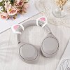 1 Pair Silicone Cat Ear Headphones Decorations DIY-CP0013-62A-4