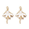 Light Gold Plated Alloy Pendants ENAM-T009-18D-2