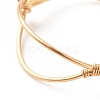 Copper Wire Wrap Finger Ring for Women RJEW-JR00479-01-4