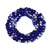 Electroplate Transparent Glass Beads Strands EGLA-Q132-4MM-A15-2