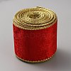 10 Yards Single Face Velvet Wired Ribbon SRIB-WH0011-133A-2