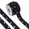 8 Yards Cotton Twill Tape Ribbons with Stainless Steel Eyelets OCOR-BC0006-43A-1