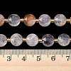 Natural Purple Phantom Quartz Purple Lodolite Quartz Beads Strands G-C116-A184-02-5