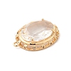 Brass with K9 Glass Pendants KK-B071-11G-4