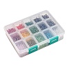 15 Colors Electroplate Glass Beads EGLA-JP0002-02B-4mm-7