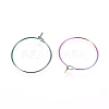 Ion Plating(IP) 316L Surgical Stainless Steel Hoop Earring Findings STAS-D164-05M-2