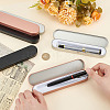 6Pcs 3 Colors Tinplate Tweezers Empty Box with Hinged Lid AJEW-BC0007-11-3