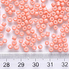 8/0 Baking Paint Glass Round Seed Beads SEED-S036-01B-17-3