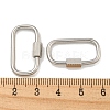 Non-Tarnish 304 Stainless Steel Screw Carabiner Lock Charms STAS-C092-05H-P-3