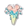 Transparent Printed Acrylic Pendants TACR-G042-01A-2