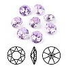 Pointed Back & Back Plated Glass Rhinestone Cabochons RGLA-J012-10mm-371-1