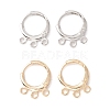 Brass Huggie Hoop Earring Findings KK-A158-02G-2