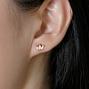 925 Sterling Silver with Synthetic Opal Cartilage Earrings FS-WG3DFDB-04-2