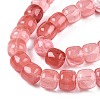 Cherry Quartz Glass Beads Strands G-T138-136-3