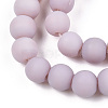 Opaque Glass Beads Strands GLAA-T032-P8mm-MD07-2