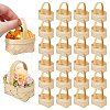 30Pcs Bamboo Weaving Basket Mini Model AJEW-AR0005-18-1
