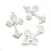 Alloy Rhinestone Cross Big Pendants ALRI-1475-S-RS-2