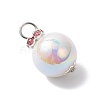 Imitation Pearl Acrylic Pendants PALLOY-JF04349-5
