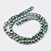 Electroplated Non-magnetic Synthetic Hematite Beads Strands G-P367-C03-2
