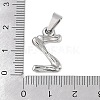 Non-Tarnish 304 Stainless Steel Pendants STAS-F235-01P-Z-3