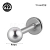 G23 Titanium 17 Gauge Internally Threaded Labrets WGEEA58-08-1