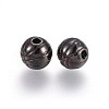 Brass Enamel Beads KK-L179-07B-2