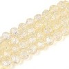 Transparent Crackle Glass Beads Strands GLAA-N053-10mm-10-1